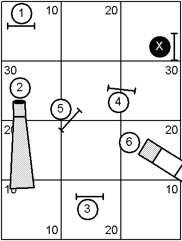 Course With Obstacle Numbers