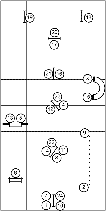 Course With Obstacle Numbers