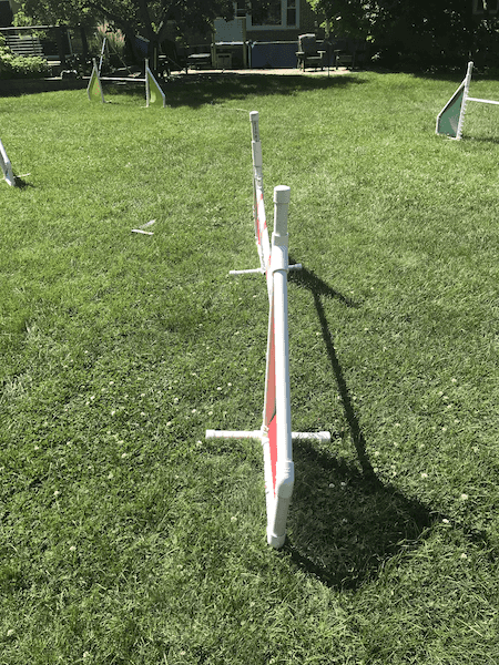 A crooked jump upright A crooked jump upright