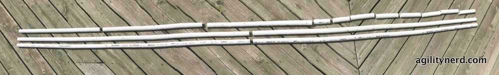 PVC pipe cuts for one gate PVC pipe cuts for one gate